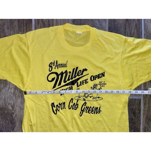 Vintage 70s? Miller High Life Open Golf Yogi Bear Corn Cob Greens L - Picture 4 of 5